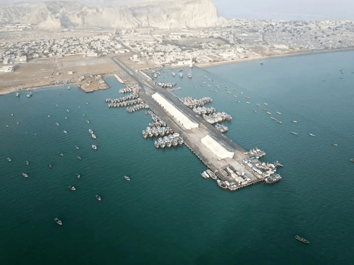 O Porto de Gwadar no sudoeste do Paquistão.