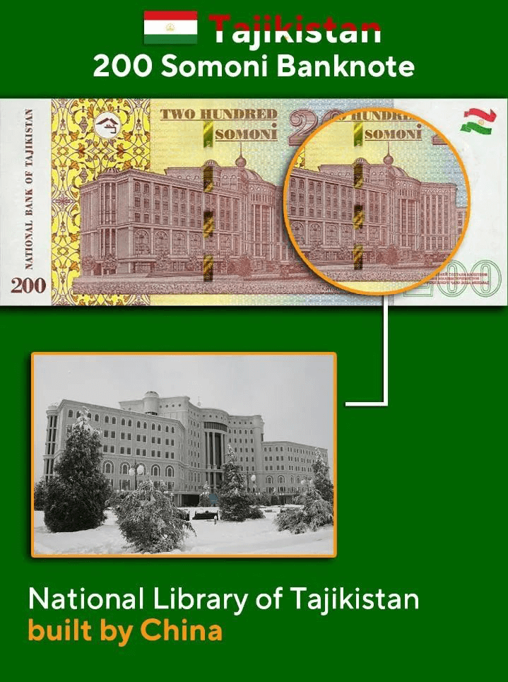 Cédula de 200 somoni do Tajiquistão - National Library of Tajikistan
