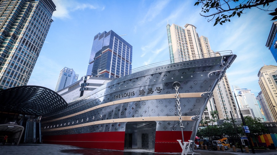 Navio Louis Vuitton Xangai