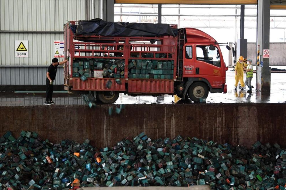 Reciclagem de baterias elétricas
