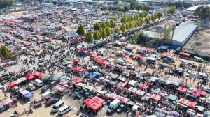 Feira rural na China