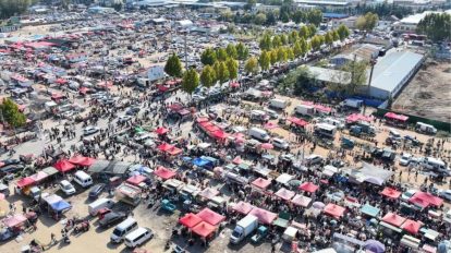 Feira rural na China