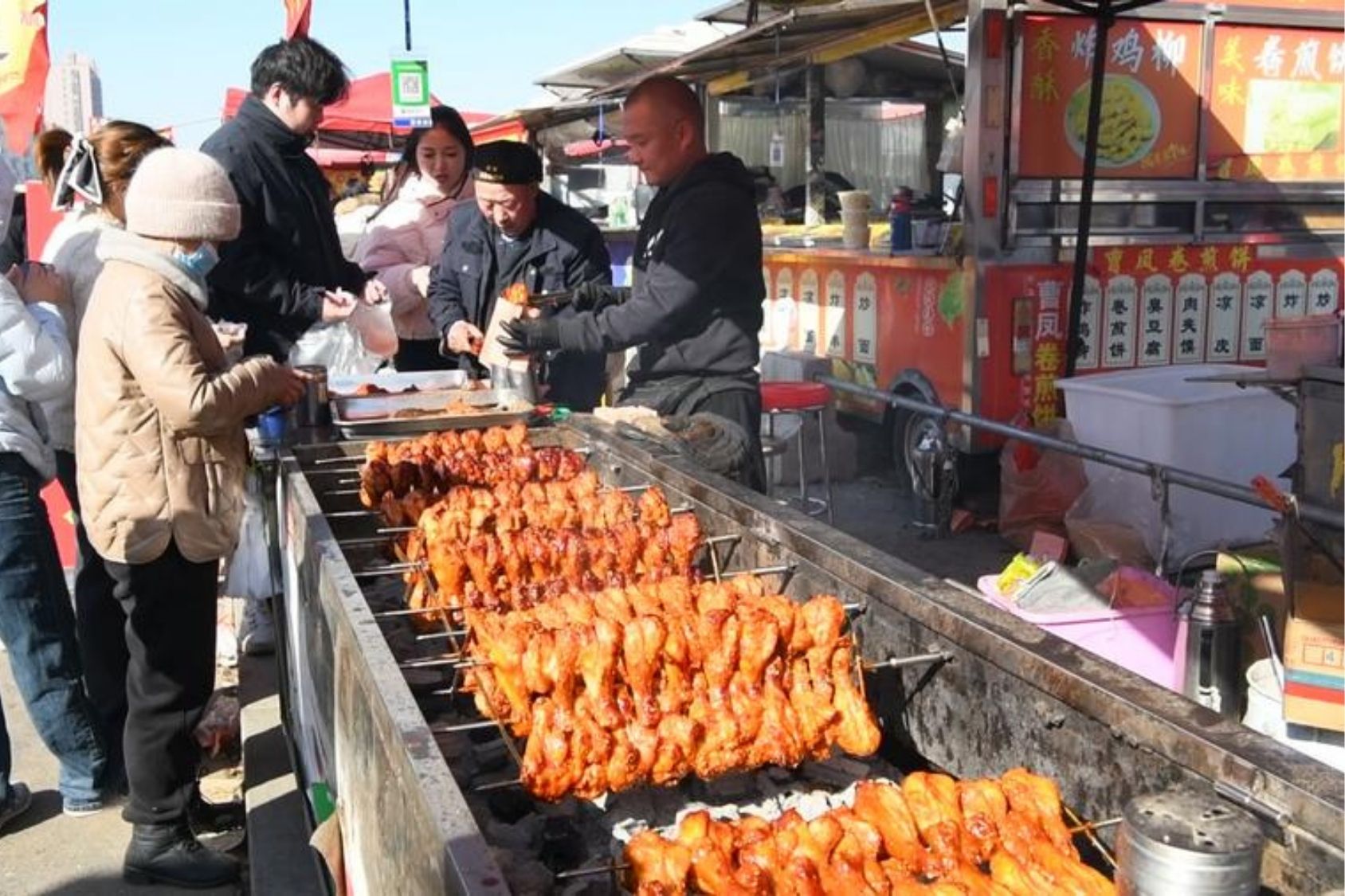 Feira rural na China