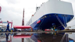 China constrói navio gigante