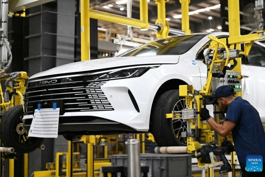 Fábrica da BYD na Bahia