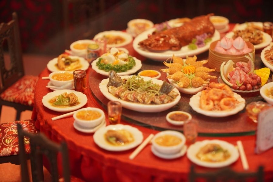 jantar de negócios com chineses